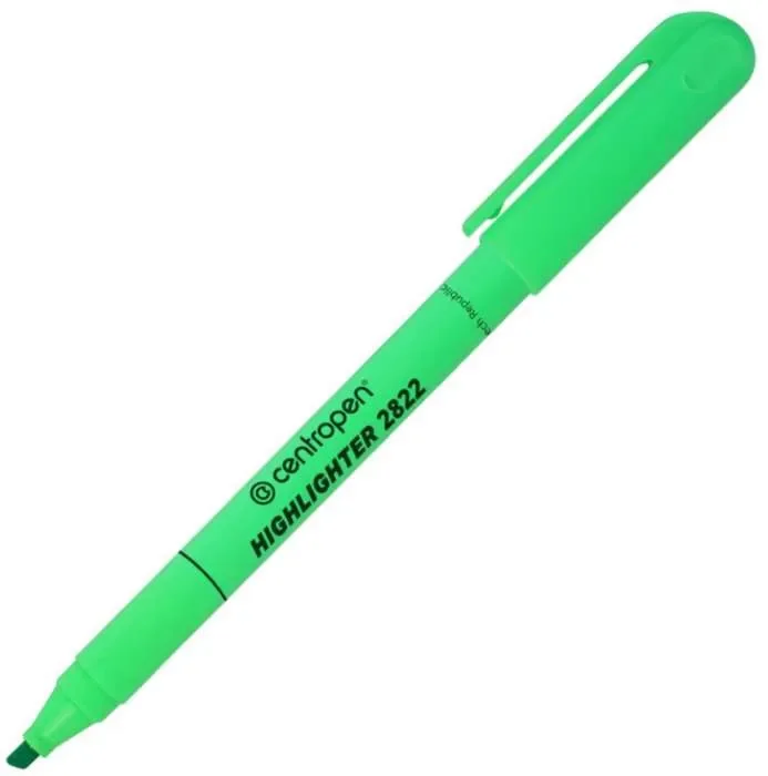 Zvýrazňovač Centropen 2822 - zelený Finální Výprodej