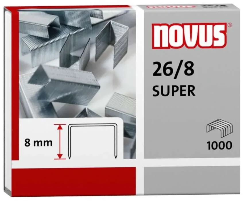 Poslední Šance Drátky do sešívačky Novus - 26/8, 1000 ks