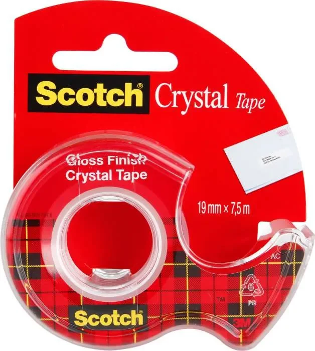 Výhodná Nabídka Lepicí páska Scotch Crystal Clear s odvíječem - 19 mm x 7,5 m