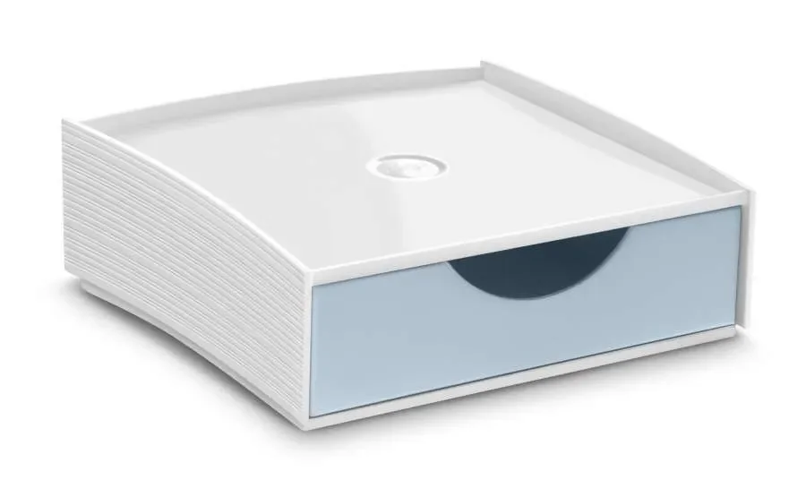 Mini zásuvkový box CEPFirst Green Spirit- 1 zásuvka, bílá/světle modrá Aktuální