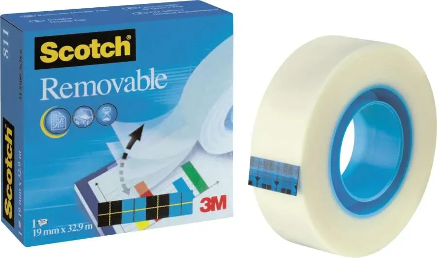 Lepicí odstranitelná páska Scotch, 19 mm x 33 m Časově Omezené