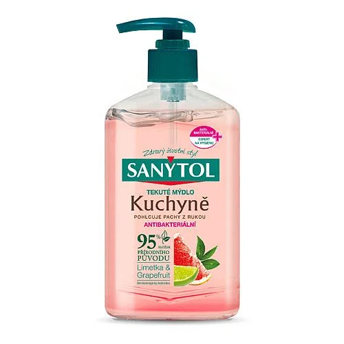 Tekuté mýdlo Sanytol antibakteriální, kuchyně, 250 ml Novinka