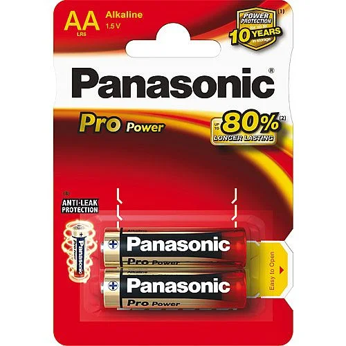 Baterie Panasonic Pro PowerAA, 2 ks Autentický