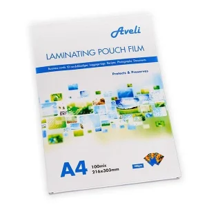 Cenová Bomba Laminovací fólie AVELI A4/200 mic (2 × 100), lesklé - 100 ks/bal.