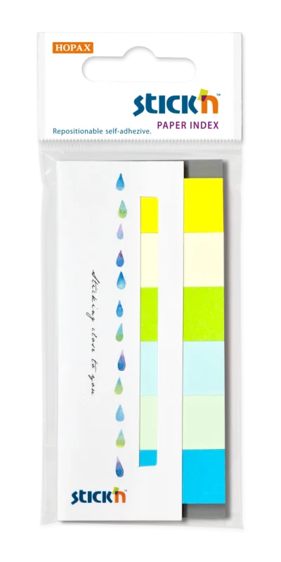 Papírové samolepicí záložky Stick'n 45 × 15 mm, 6 × 30 lístků, letní barvy Akční Nabídka