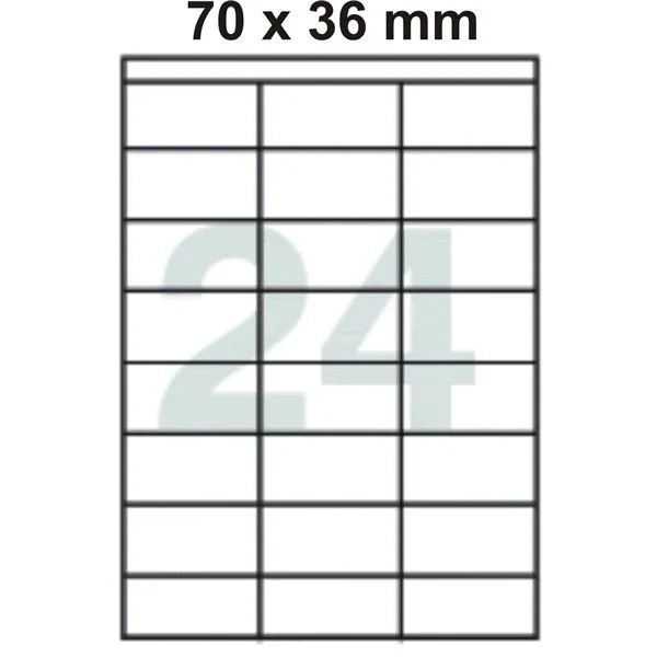 Victoria Samolepicí etikety A4 100 ks - 70 × 36 mm Cenově Výhodný