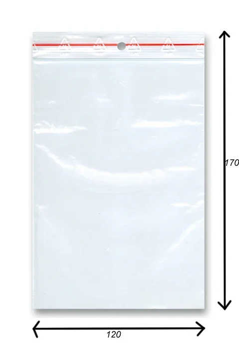Sáček rychlozavírací 100 ks - 120 × 170 mm Vrácení Zdarma
