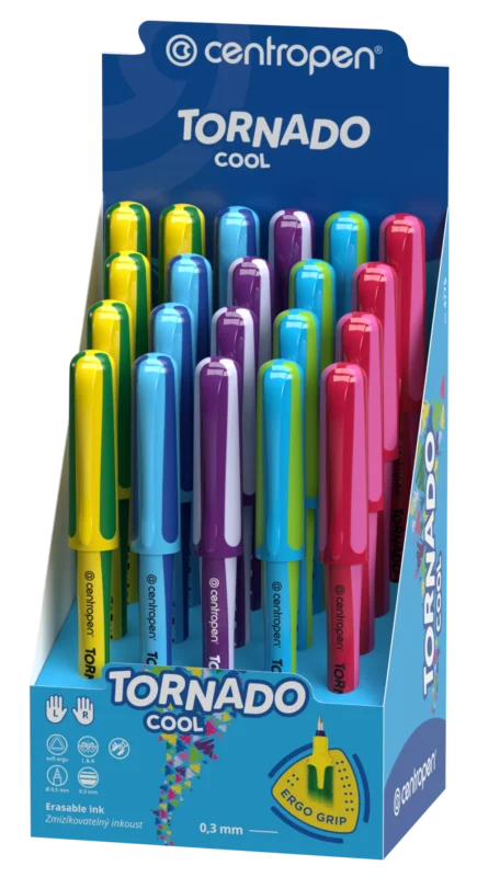 Autentický Centropen Popisovač 4775 Tornádo Cool+NEON, mix barev