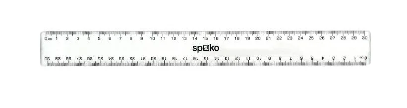Pravítko Spoko 30 cm - transparentní Vrácení Zdarma