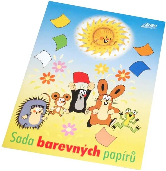 Sleva BOBO Sada barevných papírů KRTEK 10 listů A4
