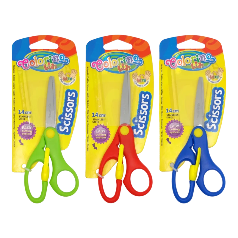 Dětské nůžky se zarážkou Colorino - 13,8 cm - mix barev Sleva