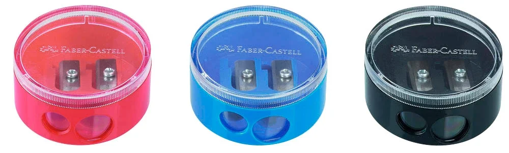 Speciální Cena Ořezávátko Faber-Castell dvojité se zásobníkem - mix barev