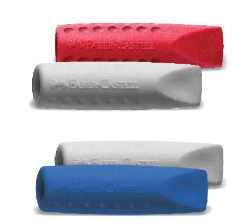 Tovární Cena Stěrací pryž a chránič Faber-Castell Grip 2001 2 ks - šedá/malinová/modrá