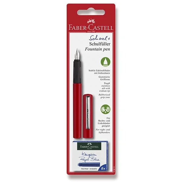 Bombičkové pero Faber-Castell školní - červená Nízká Cena