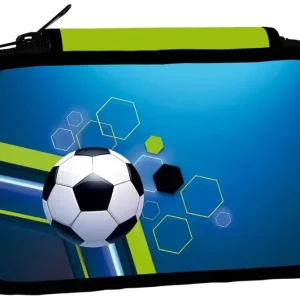 Školní penál třípatrový Football Levný