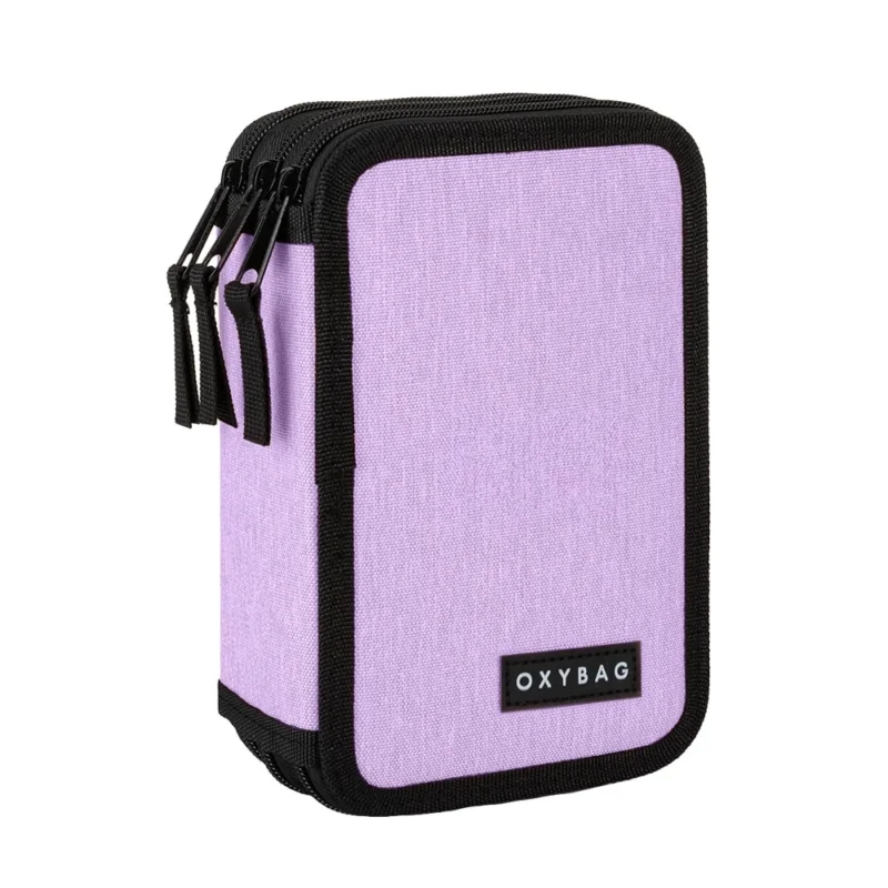 Akce Penál 3patrový prázdný Unicolor - Violet