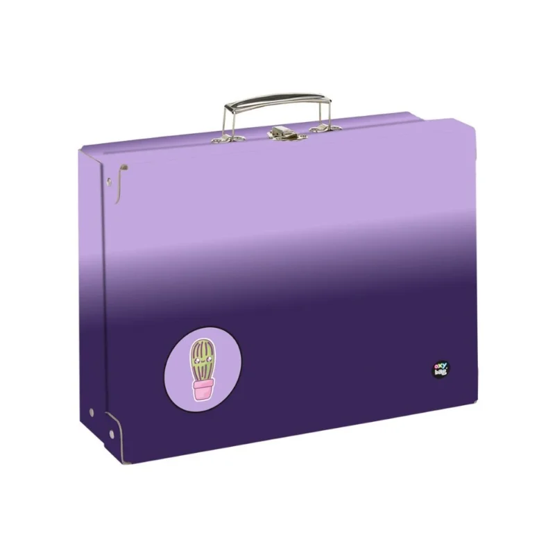 Kufřík lamino hranatý A4 Oxy Next - Purple Cenová Bomba
