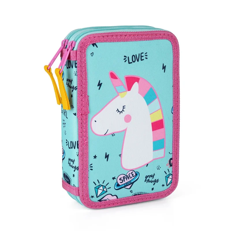 Oblíbený Penál 2patrový prázdný OXY - Unicorn power