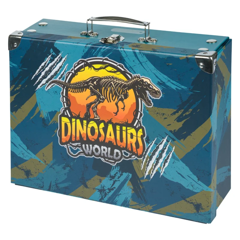 Oblíbený BAAGL Skládací školní kufřík s kováním - Dinosaurs World