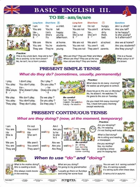 Novinka Basic English III- tabulka A4