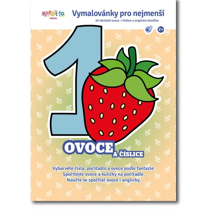 Ovoce a číslice - omalovánky Originální