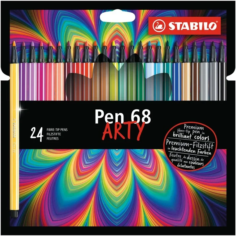 Hit Sezóny STABILO Pen 68 Fixy ARTY - sada 24 barev