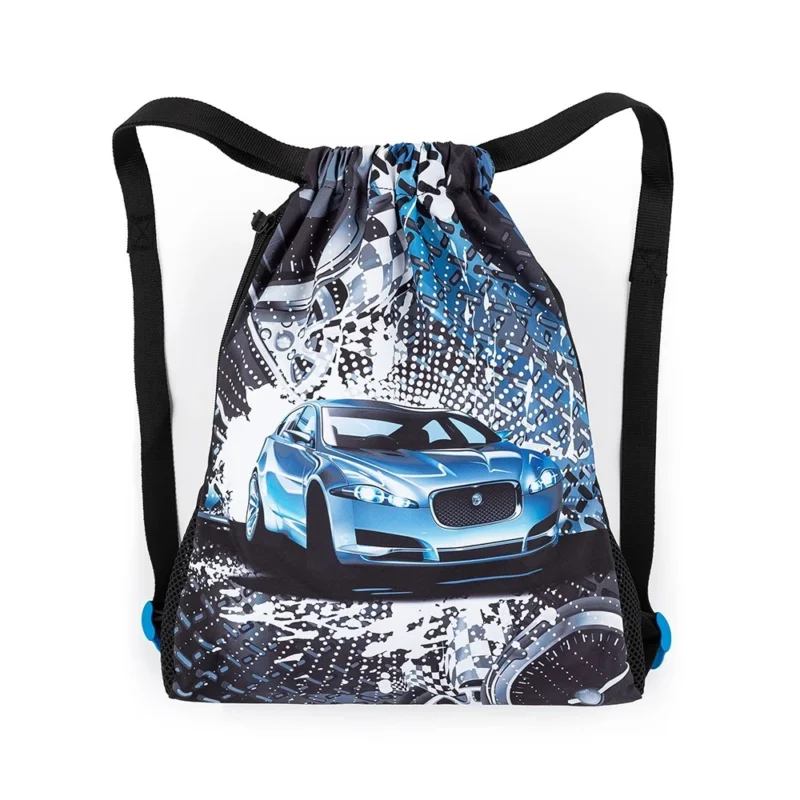 Horká Nabídka Školní sáček na přezůvky / tělocvik - Modré auto