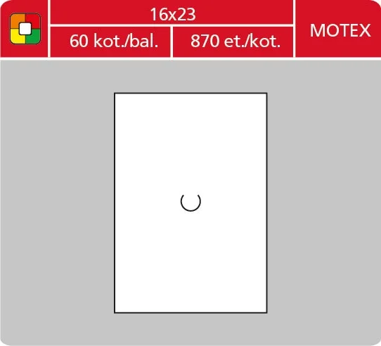 Značkovací etikety do etiketovacích kleští (EZ) - MOTEX, 16x23 mm, bílé, 870 etiket Poslední Šance