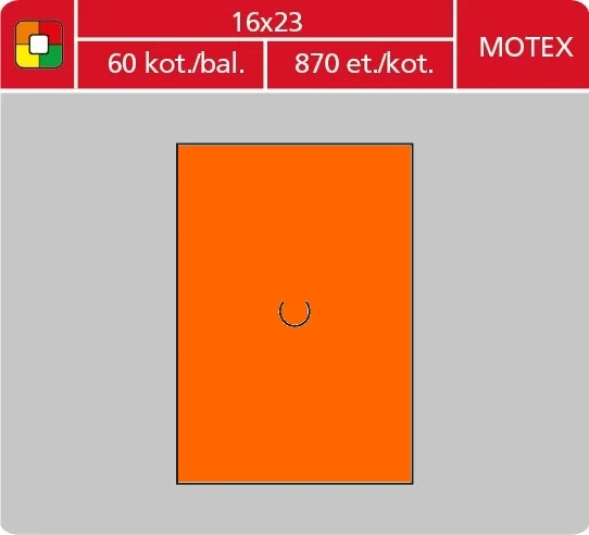 Značkovací etikety do etiketovacích kleští (EZ) - MOTEX, 16x23 mm, oranžové, 870 etiket - DOPRODEJ Nejlepší Cena