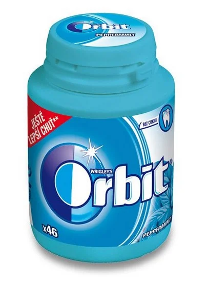 Cenová Bomba Žvýkačky Orbit - peppermint, 46 ks