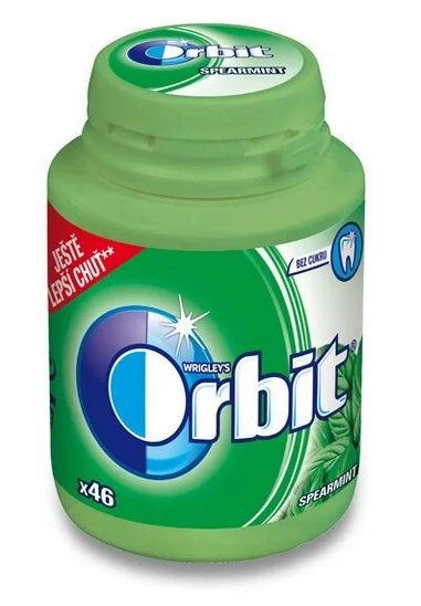 Sleva Žvýkačky Orbit - spearmint, 46 ks
