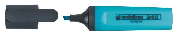 Zvýrazňovač Edding Highlighter 345 - klínový hrot, 2-5 mm, modrý Výprodej