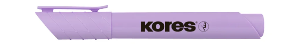 Akční Nabídka Zvýrazňovač Kores High Liner Plus - klínový hrot, 3-5 mm,pastelově fialový