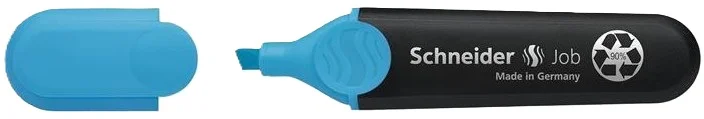 Zvýrazňovač Schneider Job 150 - klínový hrot, 1-5 mm, modrý Dokud Zásoby Vydrží