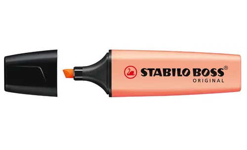 Zvýrazňovač Stabilo Boss Original Pastel 70/126 - klínový hrot, 2-5 mm, broskový - DOPRODEJ Vysoce Kvalitní