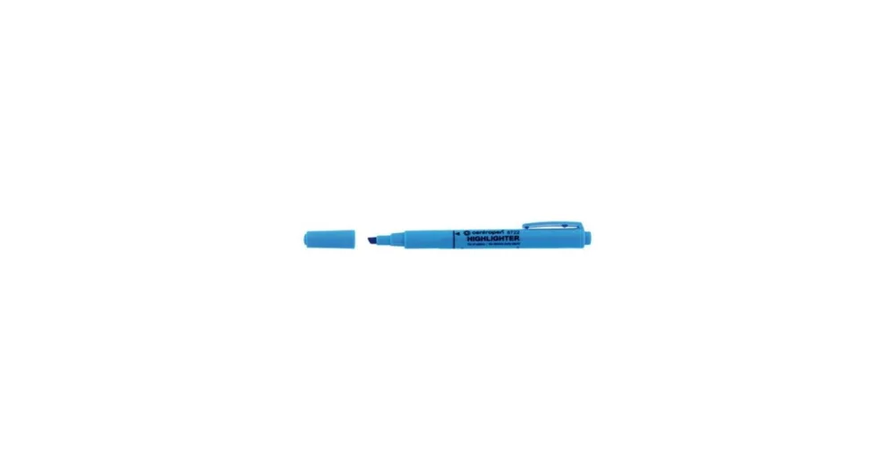 Zvýrazňovač Centropen 8722 ergo, šíře stopy 1 - 4 mm, modrý Rychlé Dodání