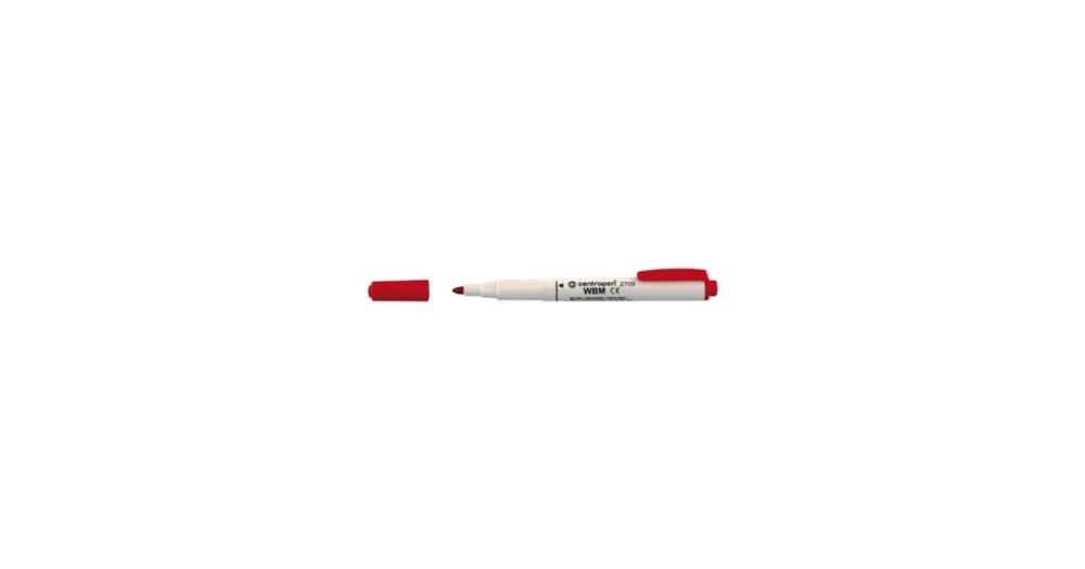Fix (popisovač) Centropen 2709 na bílé tabule, šíře stopy 1,8 mm, červený Nová Kolekce