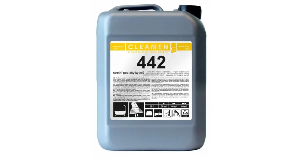 Cleamen 442, prostředek určený k ředění, na kyselé podlahy, 5000 ml Ověřený
