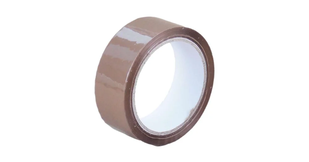 Originální Lepicí páska PP, akryl, šíře 38 mm, návin 66 m, hnědá