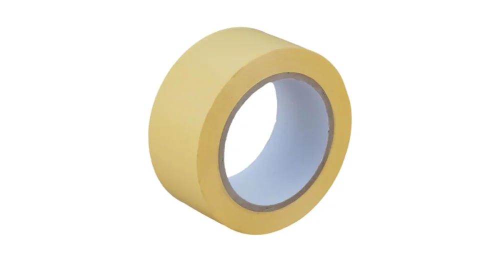 Krycí lepicí páska, PVC, šíře 48 mm, návin 33 m, žlutá Zlevněný