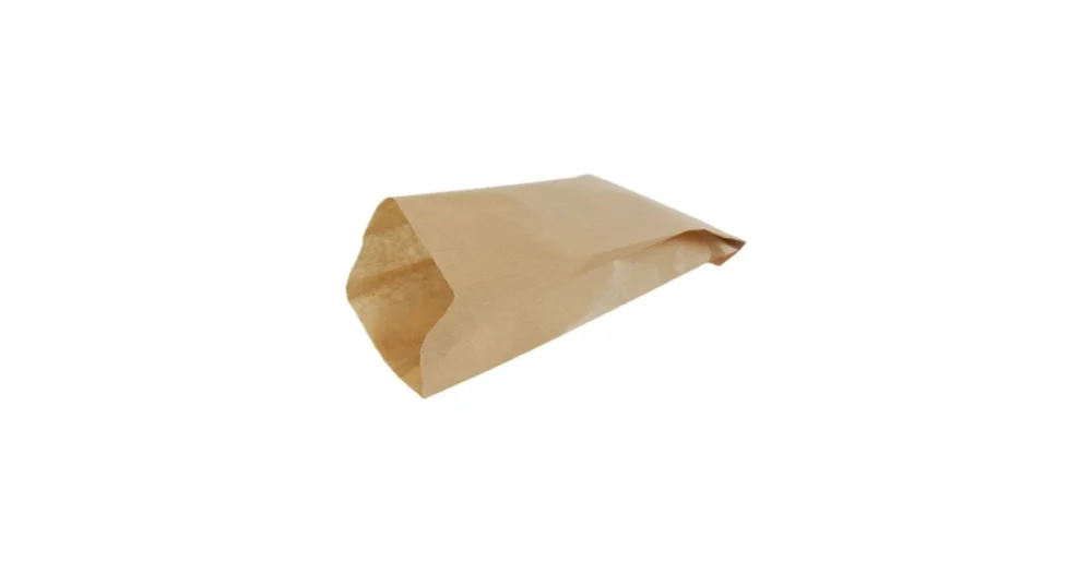 Vrácení Zdarma Svačinový papírový sáček, šířka 120 mm, záložka 45 mm, délka 210 mm, hnědý, 1000 ks