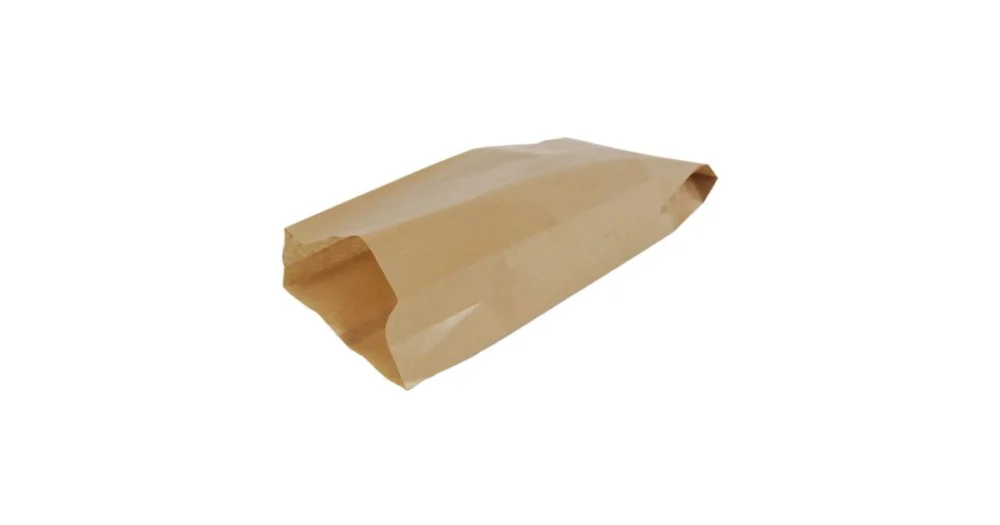 Aktuální Svačinový papírový sáček, šířka 180 mm, záložka 60 mm, délka 350 mm, hnědý, 1000 ks