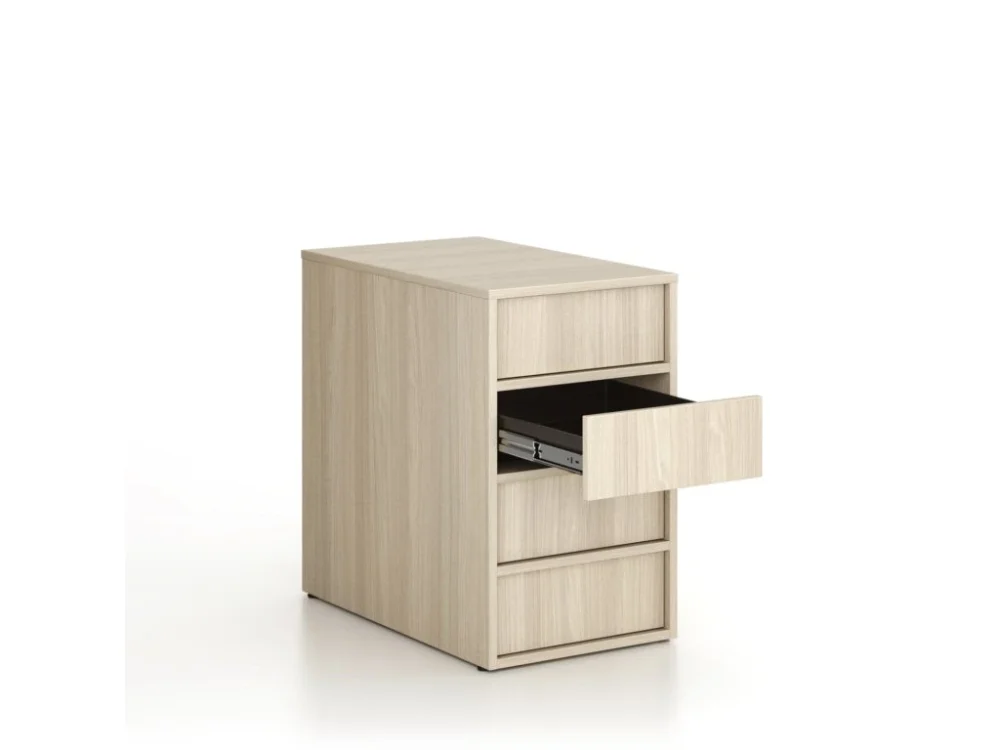 Kancelářský přístavný kontejner FRAME, 428 x 763 x 721 mm, dub přírodní Tovární Cena