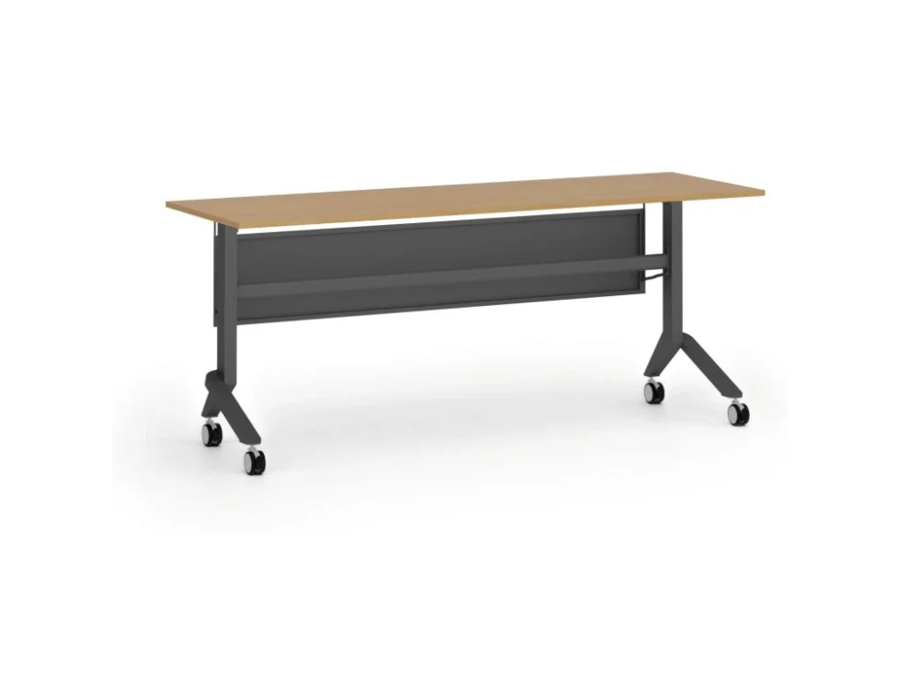 Akční Cena Mobilní stůl PRIMO MOVE, 180x60 cm, černá podnož, buk