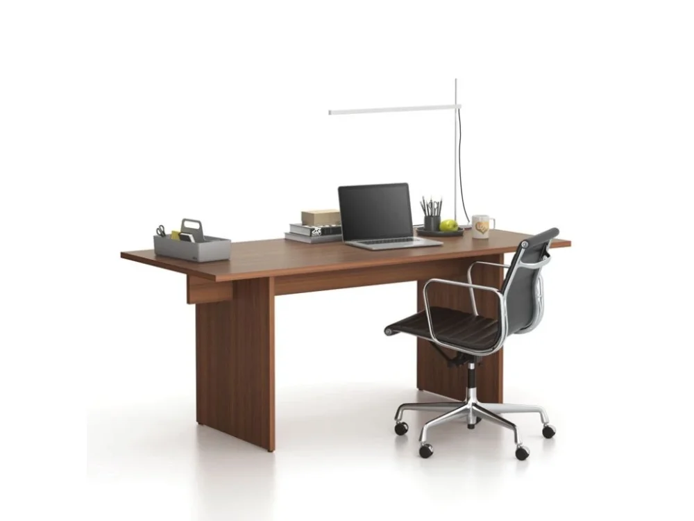 Kancelářský stůl single SOLID, 180x80 cm, ořech Nejlepší Cena