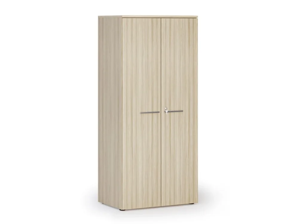 Akce Kancelářská policová skříň PRIMO WOOD s dveřmi, 800 x 500 x 1781 mm, dub přírodní
