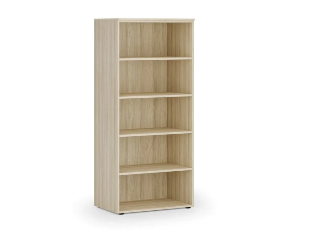 Rychlé Dodání Kancelářský regál PRIMO WOOD, 800 x 500 x 1781 mm, dub přírodní