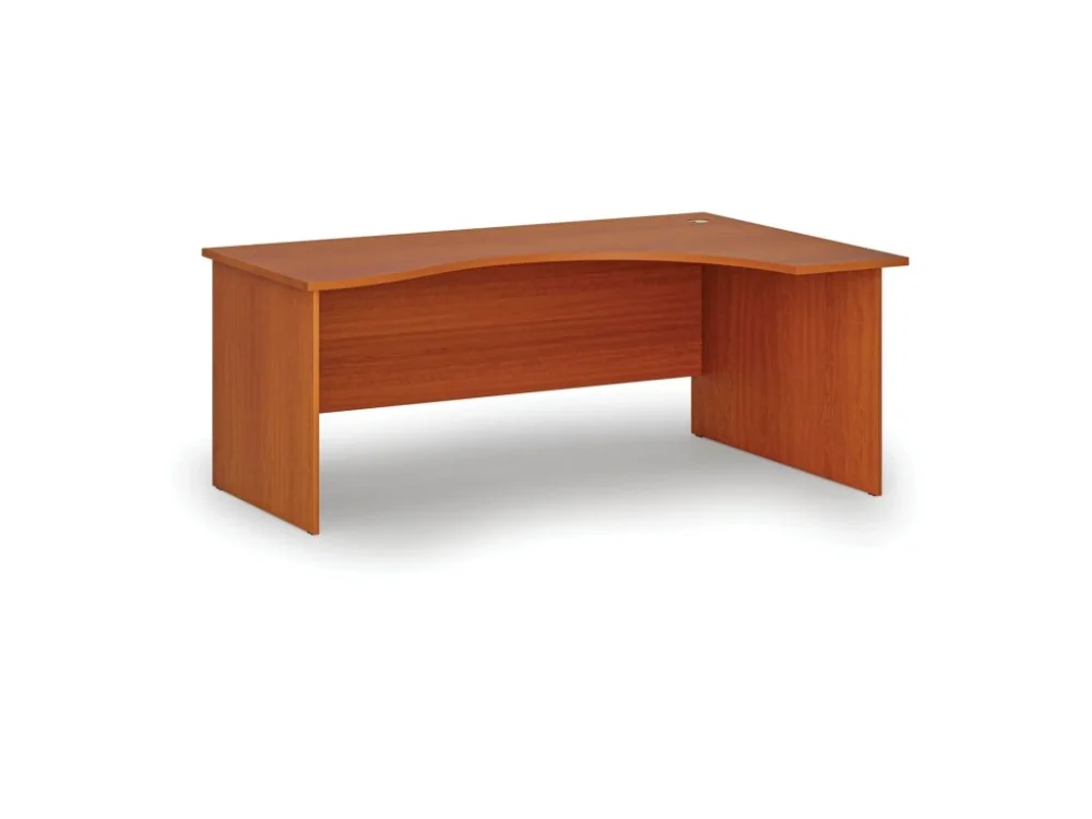 Sleva Ergonomický kancelářský psací stůl PRIMO WOOD, 180x120 cm, pravý, třešeň