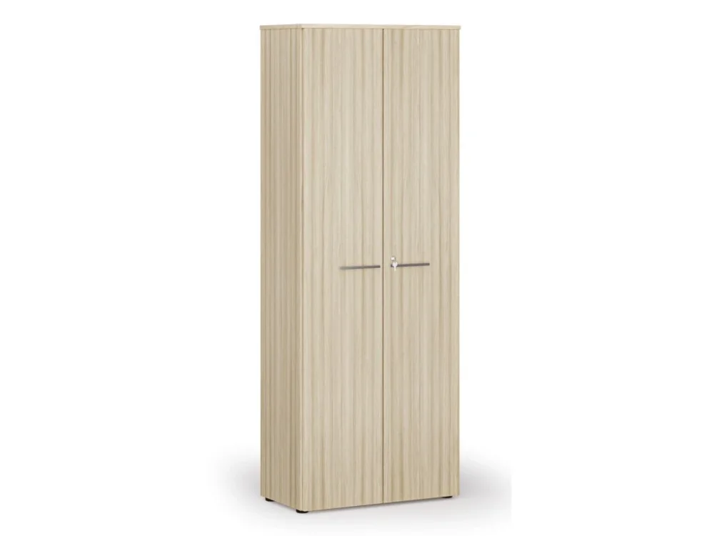 Kancelářská skříň s dveřmi PRIMO WOOD, 800 x 420 x 2128 mm, dub přírodní Hit Sezóny