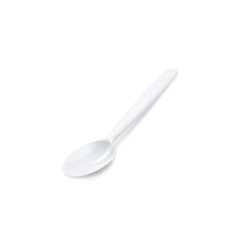 Sezónní Sleva Lžička kávová PP znovu použitelná bílá 13cm / 50ks